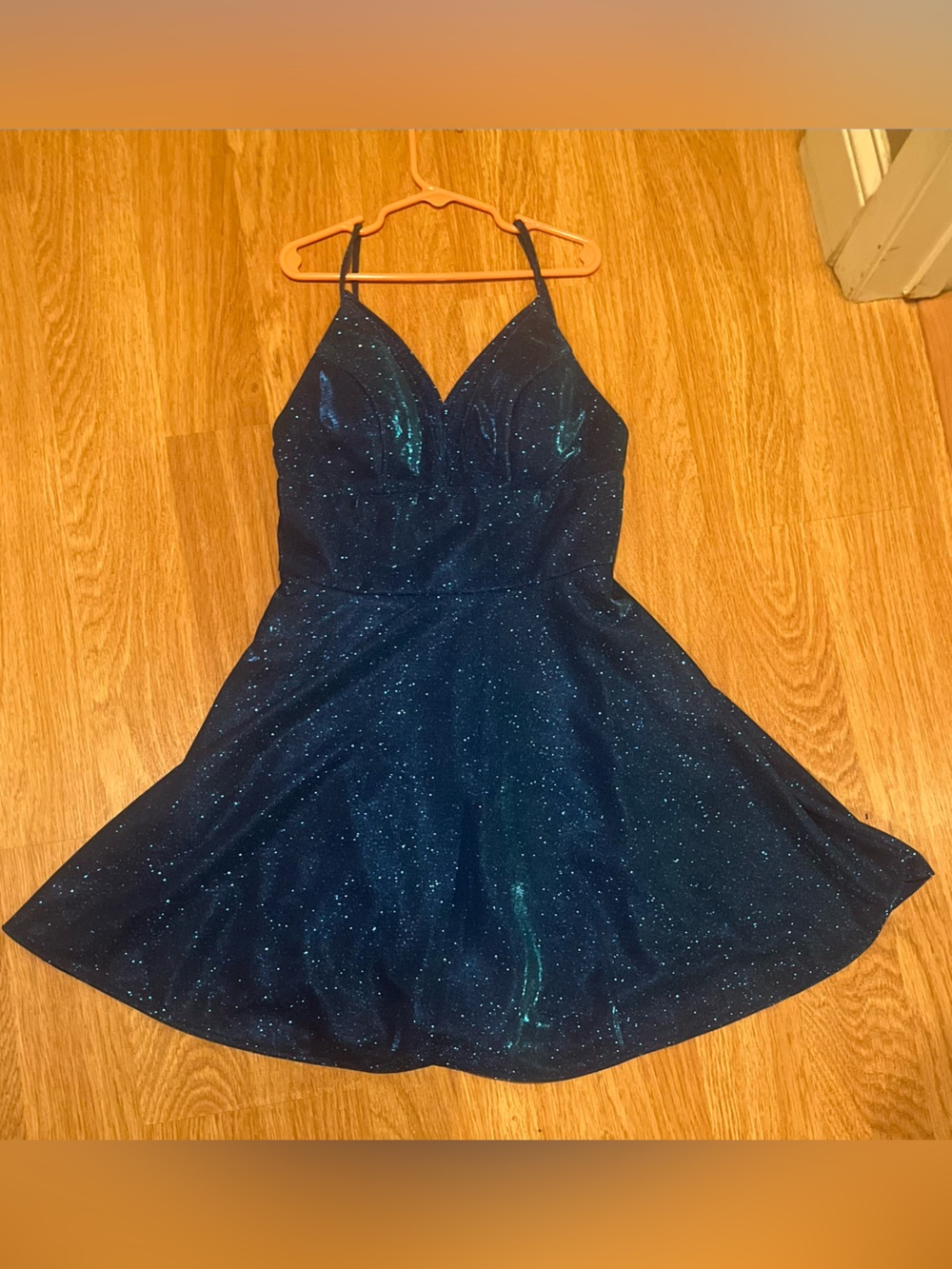 Windsor Navy Blue Sparkly Hoco Dress